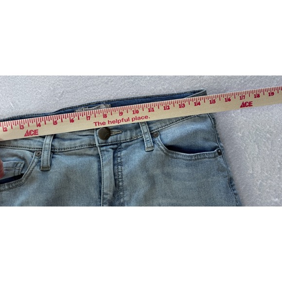 Free People We the Free Women Jeans 29x27 Stretch Skinny Light Distressed‎ Blue - Picture 8 of 10